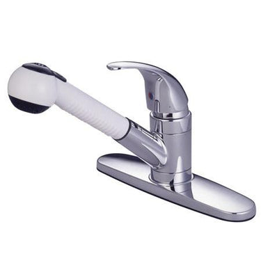 Kingston Brass GKB6701LL Water Saving Legacy Pull-out Kitchen Faucet, Chrome Kitchen Faucet Kingston Brass